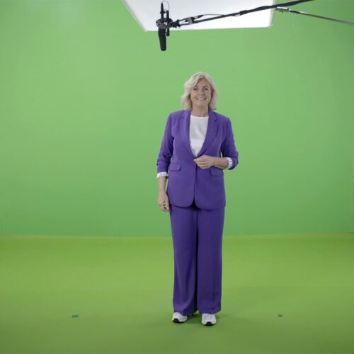 Irene Moors voor Green Screen voor de Vriendenloterij